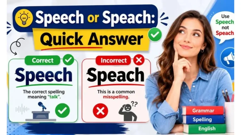 Speach or Speech